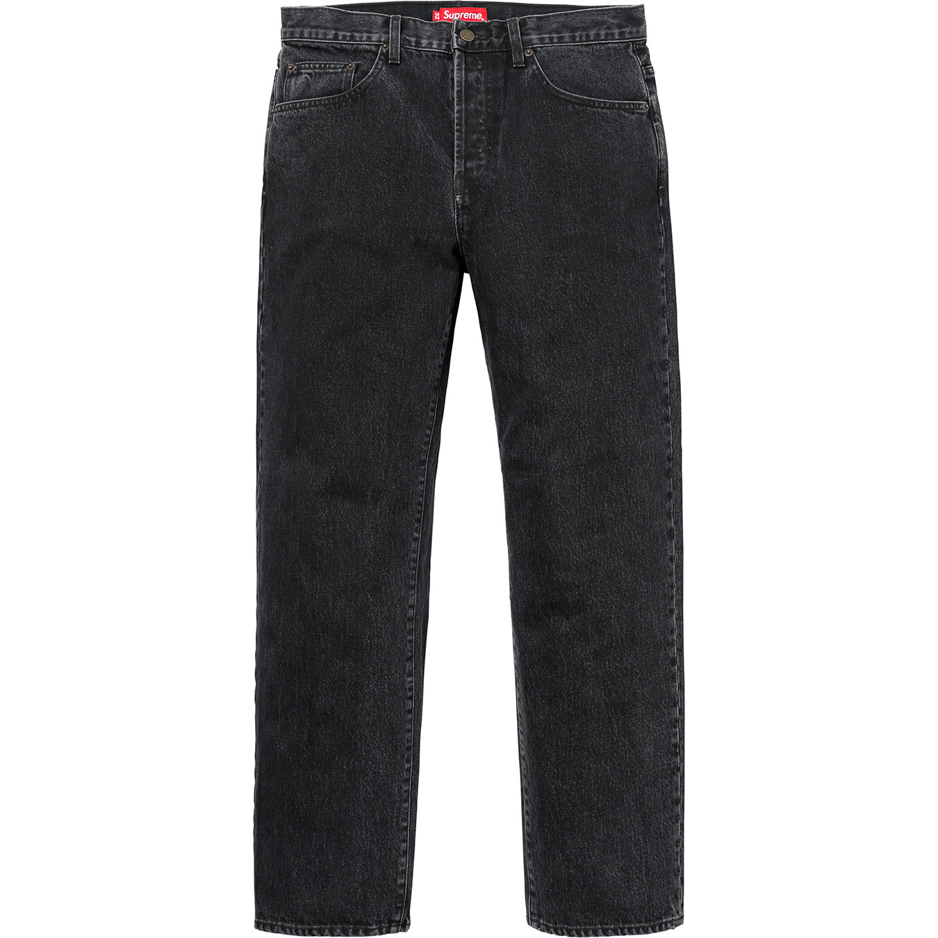 Supreme Washed Regular FW18 Jean Black - Novelship